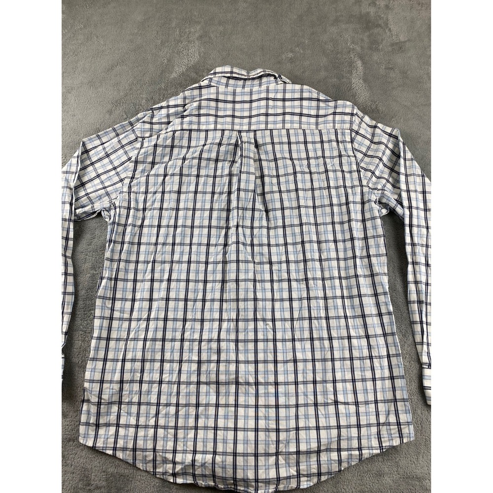 Croft & Barrow Men's L Stretch Button Up Plaid Dress Shirt Long Sleeve - Picture 11 of 12